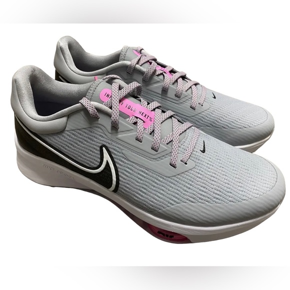 Nike Air Zoom Infinity Tour Next Golf Shoes Wolf Grey Pink DC5221-060 - Picture 1 of 6